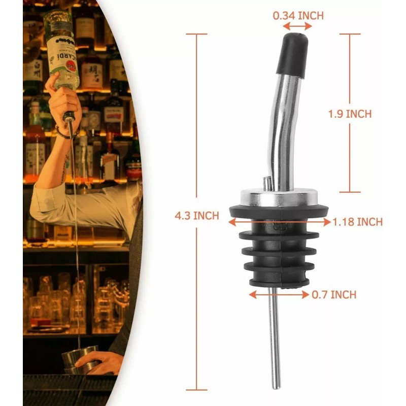 Meiso 6 Boquilla Dispensador Para Botella De Aceite/vino Cocina