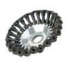 Trade-Shop Rust Removal Steel Wire Brush Head Weed Brush 15