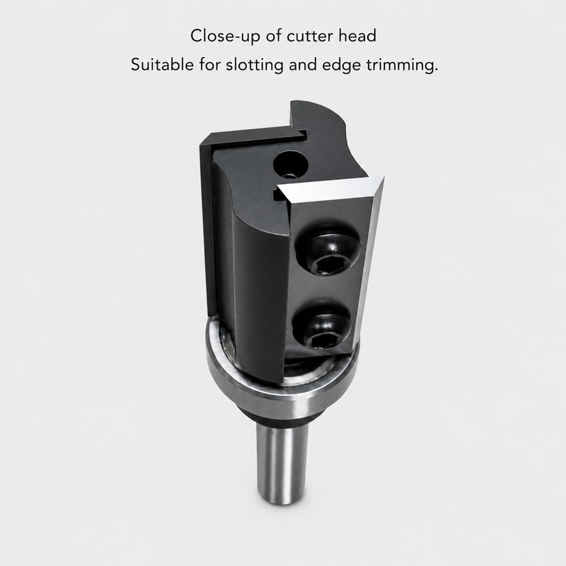 SICWOOD Flush Trim Router Bit 1/4 Inch Shank, 5/8 Inch