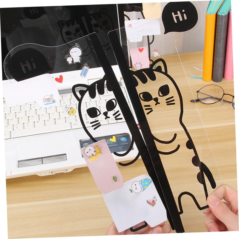 Toyvian Monitor Sticky Note Board Acrylic Monitor Memo Board Cute