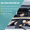 7PCS Car Detailing Brush Set, Ultra Soft Boars Hair Car