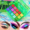 UCANBE Bright Colorful Neon Rainbow Makeup Eyeshadow Palette 15 Shades