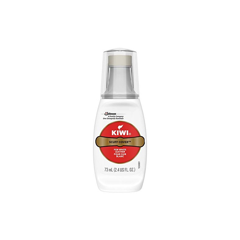 KIWI Scuff Cover, White, 2.4 oz (1 Bottle with Sponge