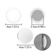 HAIKING Shower Curtain Magnets, 10 PCS White Round Plastic Covered