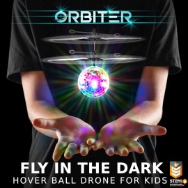 Force1 Orbiter Flying Orb Ball Toy Hand Operated Mini UFO Drone