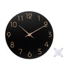 PATIKIL 10 Inch Wall Clock, Quartz Battery Operated Silent Non-Ticking