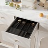 WUSHIZHUHUN Utensil Organizer Silverware Tray for Drawer - Bamboo Knife