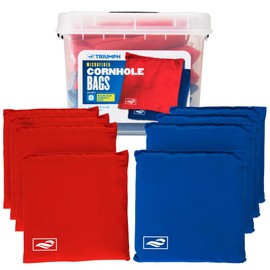 TRIUMPH SPORTS USA Classic Cornhole Bags - Includes Eight 12.5oz Cornhole Bags and Carry Tub