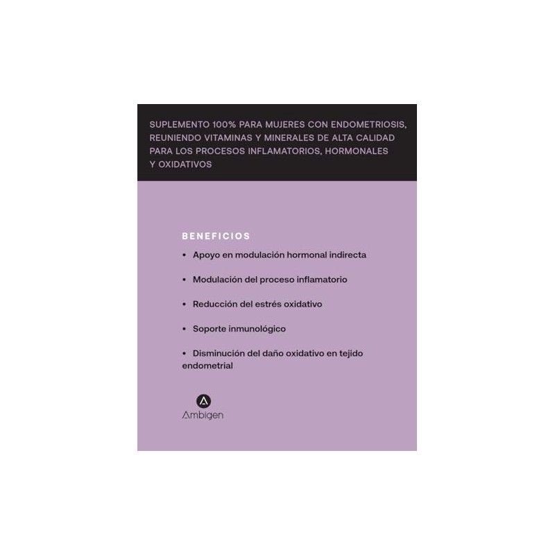 Endo Complete suplemento para la Mujer Suplemento Alimenticio a base