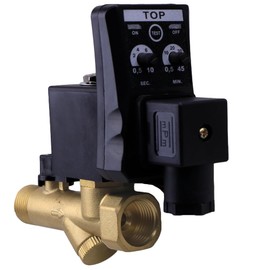 DC 24V 1/2" Automatic Electronic Timed Drain Valve for Filter Separator Dryer Gas Tank