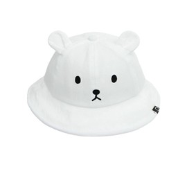 Umeloeo Baby Hat, Baby Hat, Bear with Ears, Cute Bucket Hat, Sun Hat, Girls, Boys, Babies, Kids, Wide Brim, Sun Protection, Summer, Spring, UV Protection, Sun Protection, white