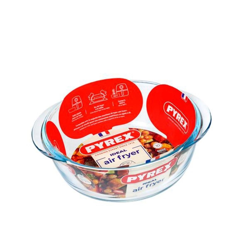 PYREX Preware 20cm Round Glass Casserole Dish 1.1L