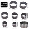 Leather Cutting Dies Set, 7 Pieces Round Leather Punching Tool,