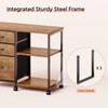 Maihail 3 Drawer File Cabinet with Wheels Rolling Printer Stand