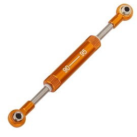 RZXYLRC Adjustable 75-100mm Steering Link Rod Panhard Bar Servo Linkage for 1/10 RC Crawler Axial SCX10 90046 Tamiya CC02 HSP TRX4 (gold-90-95mm)