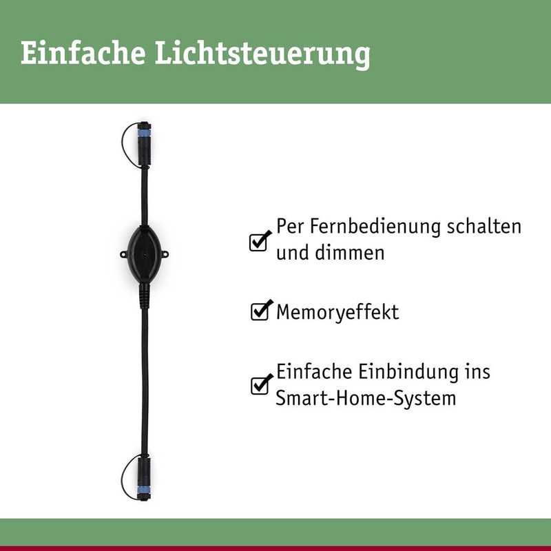 Paulmann 94587 Plug & Shine Outdoor Light Sensor Wireless Twilight