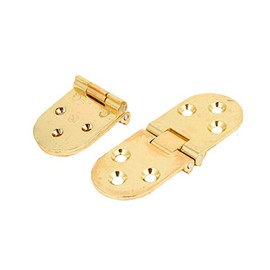 IIVVERR 78mm x 29mm x 8mm Metal 180 Degree Ball Bearing Door Hinge Gold Tone 2pcs (78mm x 29mm x 8mm metal 180 grados rodamiento de bolitas de puerta bisagra tono dorado 2pcs