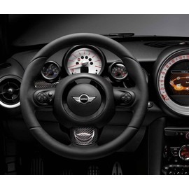 MINI Genuine Middle Sports Steering Wheel Trim Carbon Fits R57 32302147228