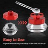 KPALAG Aluminum Trailer Axle Hub Oil Bath Cap Wrench Compatible