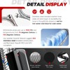 6Ft Stainless Steel Washer Hose with 90 Degree Elbow by
