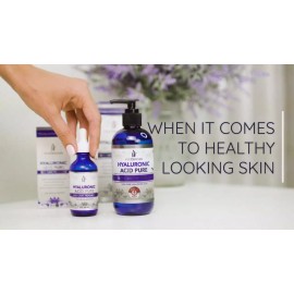 Suero facial antienvejecimiento ácido hialurónico - fórmula médica 100% pura - 4 x 2 oz