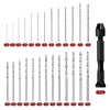 uxcell 49pcs Pin Vise Drill Bit Set, 0.5mm-3.0mm Micro Mini