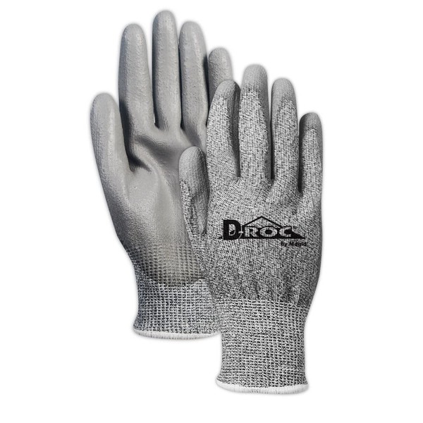 MAGID D-ROC ANSI A2 13-Gauge Hyperon Polyurethane Coated Work Gloves,