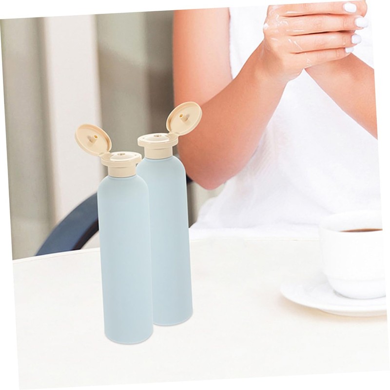 VICASKY 4pcs Refillable Travel Shampoo Bottles Conditioner Bottles Portable Pump