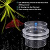 Transparent Acrylic Durable Adjustable Aquarium Fish Feeder Fish Tank Tiepiece