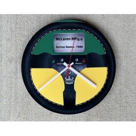 Gulf WOW!! Hi Definition F1 Steering Wheel Ayrton Senna Clock sign
