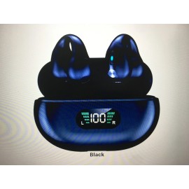 Ring EAR Earbuds Wireless Bluetooth, Q80 Ring clip protection Earbuds - Black