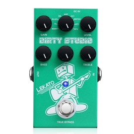 LEKATO Overdrive Distortion Pedal Boost to Dist, Overdrive Effect Guitar Pedal with 3 Band EQ for Electric Guitar