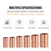 VXCICC 5 Pcs 5/8 Inch Copper Pipe Coupling Fittings with