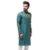 Sojanya (Since 1958 - Kurta larga de seda jacquard para