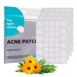 The Right Choice Pimple Patches for Face, 4 Size 180 Count Acne Patches, Hydrocolloid Patches for Covering Zits, Spot Stickers with Salicylic Acid, Tea Tree Oil & Calendula Oil (Clear)