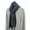 Italian made Scarf, Wool, Silk, Soft, Tweed, Men's, Women's, Blue,