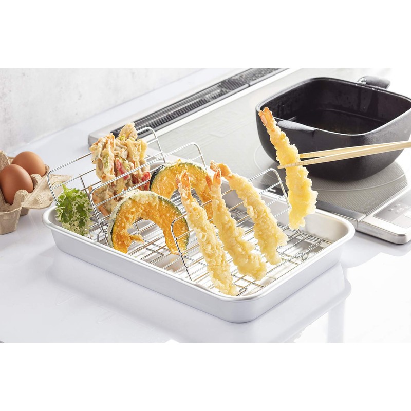 Taniguchi Metal Bat Tray, Deep Type, Made in Japan, M,