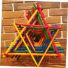 STOBOK 100pcs DIY Matchsticks Colored Wood Dowel Rods for DIY