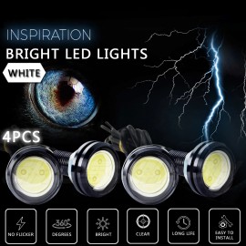 CHUSYYRAY 4x Front Grille Bumper Grill Hood White LED Lights For Toyota 4Runner 1995-2002