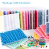 Kovict 200pcs Silicone Beads, 12mm Silicone Beads for Keychain Making,