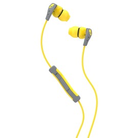 SKULLCANDY Method In-Ear Headphones with In-Line Mic - Yellow/Grey