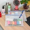 AUSTARK 10 Pcs Zipper File Bags, Waterproof Plastic Mesh Pouch