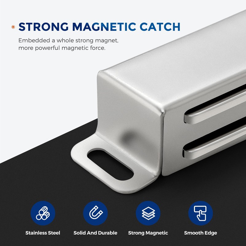 Ravinte Cabinet Door Magnets, 60lbs Strong Magnetic Door Catch, Heavy