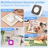 GuKKK Mini Printer, Mobile Photo Printer, Portable Mini Photo Printer,