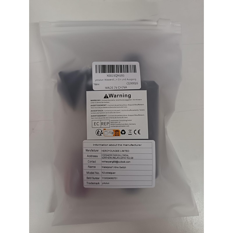 yotutun Waterproof Inline Switch, 20A 12V DC DPST 4-Pin IP67
