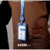 BOHALUU ID Card Holder, Horizontal, Elastic Reel Design, Unisex, Employee