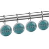 Silver Santa Southwest Turquoise Arizona Desert Western Lodge Decorative Shower