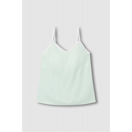 JAJU [JAJU] Women's Cotton Rayon Slip Top_Light Green