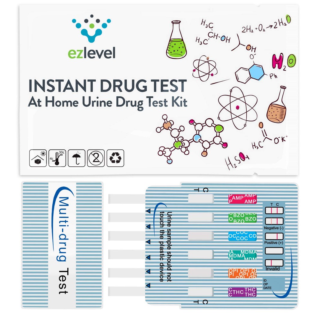 EZ LEVEL 5 Panel Urine Multi Drug Test Kit (3 Count)