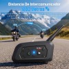 Intercomunicadores Para Cascos De Moto V6 Plus, 2 Unidades